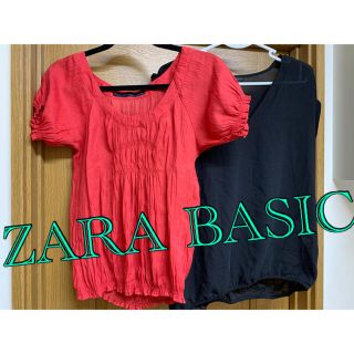 ザラ(ZARA)のZARA BASIC▸︎▹︎トップス2点set(カットソー(半袖/袖なし))