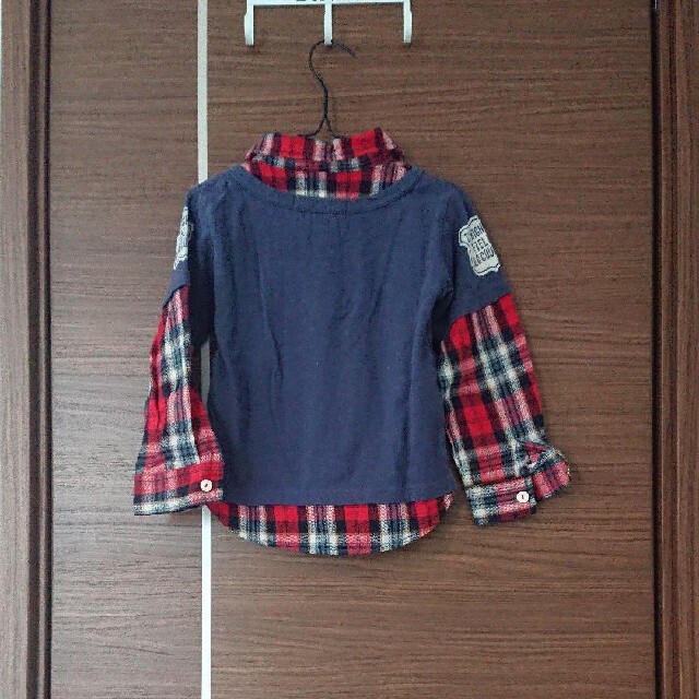 重ね着風ロンＴ⭐110㌢ キッズ/ベビー/マタニティのキッズ服男の子用(90cm~)(Tシャツ/カットソー)の商品写真