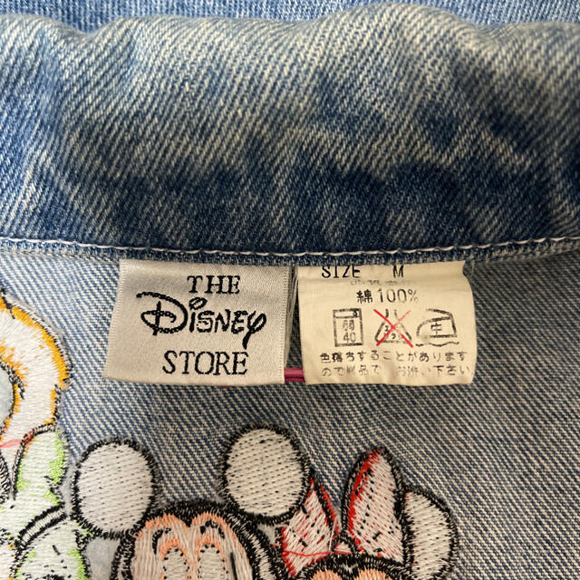 Disney(ディズニー)のDisney Store 90Sディズニー 刺繍 デニムジャケット メンズのジャケット/アウター(Gジャン/デニムジャケット)の商品写真