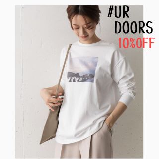 アーバンリサーチドアーズ(URBAN RESEARCH DOORS)の★新品未使用タグ付き★UR DOORS＊フォトプリントチュニックTシャツ(Tシャツ(長袖/七分))