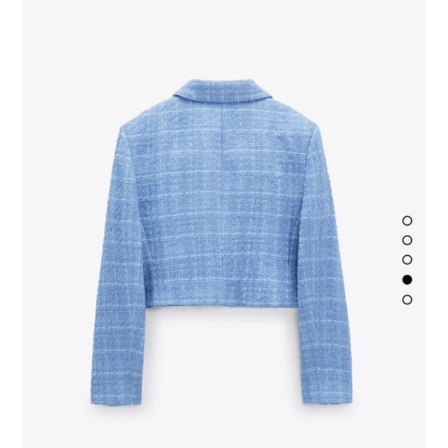 ZARA - ZARA ザラ テクスチャー素材 クロップド丈 ブレザーの通販 by jun's shop|ザラならラクマ