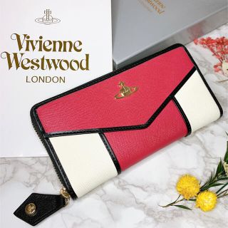 ヴィヴィアンウエストウッド(Vivienne Westwood)のヴィヴィアンウエストウッド Vivienne 長財布　ピンク　白　ヴィヴィアン(財布)