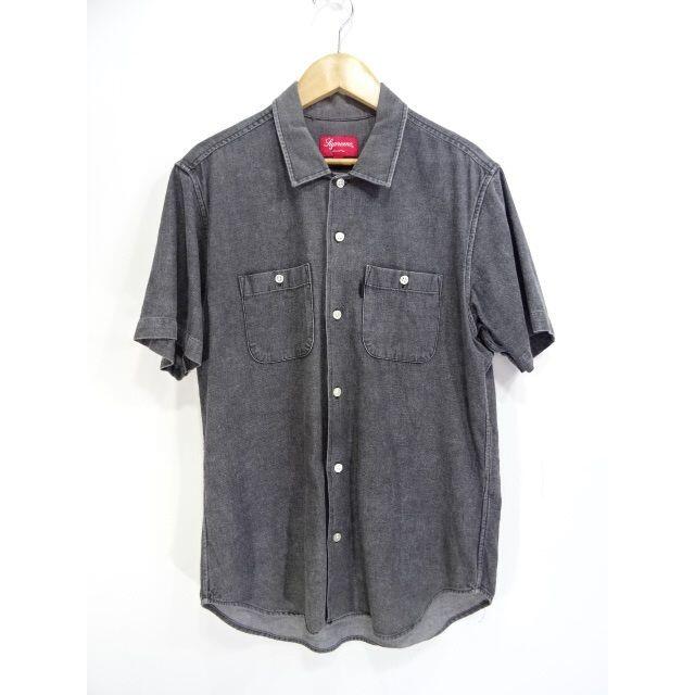 SUPREME 15ss CLASSIC LOGO DENIM SHIRT 大名約765cm袖丈