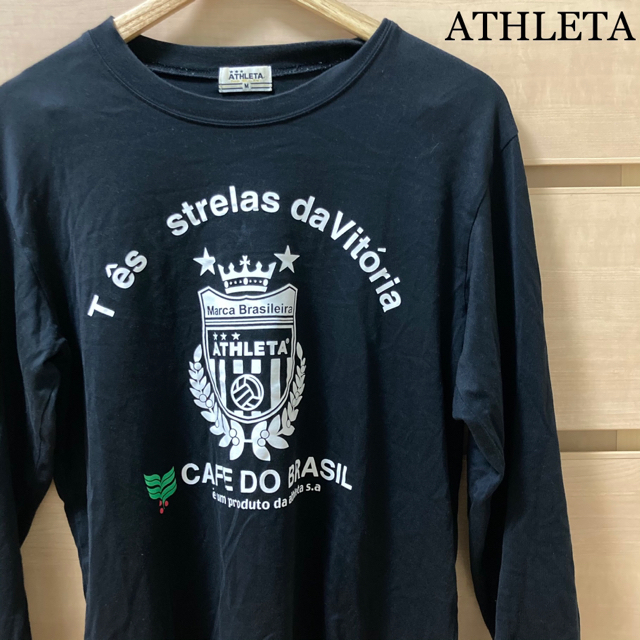 ATHLETA(アスレタ)の【複数割】ATHLETA アスレタ　ロンT 長袖　シャツ　Mサイズ　黒 メンズのトップス(Tシャツ/カットソー(七分/長袖))の商品写真