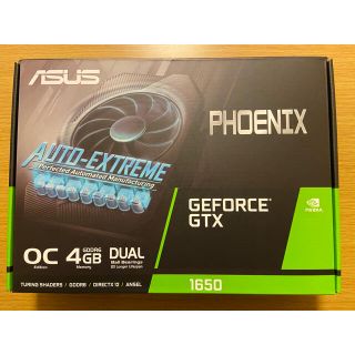 エイスース(ASUS)の【未開封 新品】GTX 1650 オーバークロックモデル　4GB GDDR6(PCパーツ)