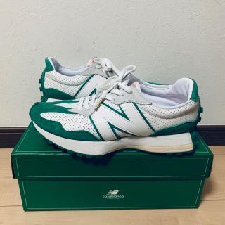 ニューバランス(New Balance)のカサブランカ × ニューバランス "327" "ホワイト/グリーン" 27cm(スニーカー)