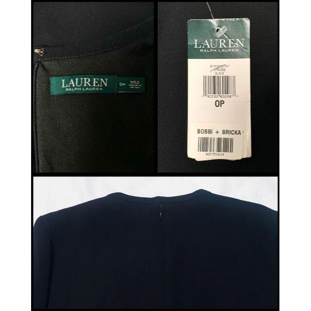 Ralph Lauren(ラルフローレン)の新品タグ付き RALPH LAUREN ラルフローレン ブラックワンピース レディースのワンピース(ミニワンピース)の商品写真
