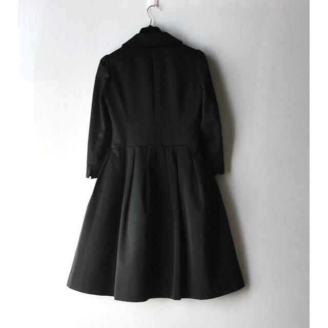 極美品 ルネ ♡ 細かドット刺繍 7分袖 ドレスコート / ワンピース 黒