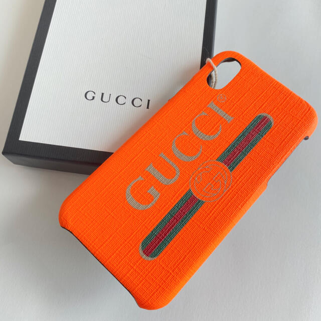 Gucci(グッチ)の残り１【新品】GUCCI グッチ ロゴ iPhoneX/XS iPhoneケース スマホ/家電/カメラのスマホアクセサリー(iPhoneケース)の商品写真