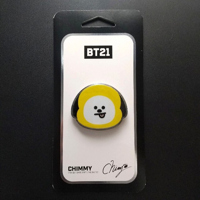 防弾少年団(BTS)(ボウダンショウネンダン)のBT21 CHIMMY  グリップトック スマホ/家電/カメラのスマホアクセサリー(その他)の商品写真