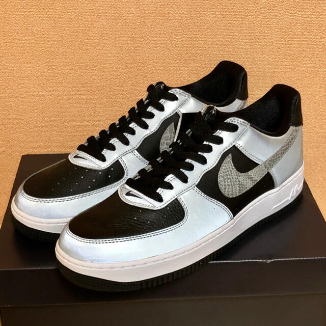 AIR FORCE 1 silver snake 29cm 黒蛇