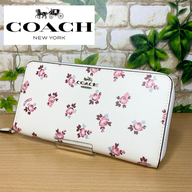 コーチ  長財布 花柄　ブランドCOACH