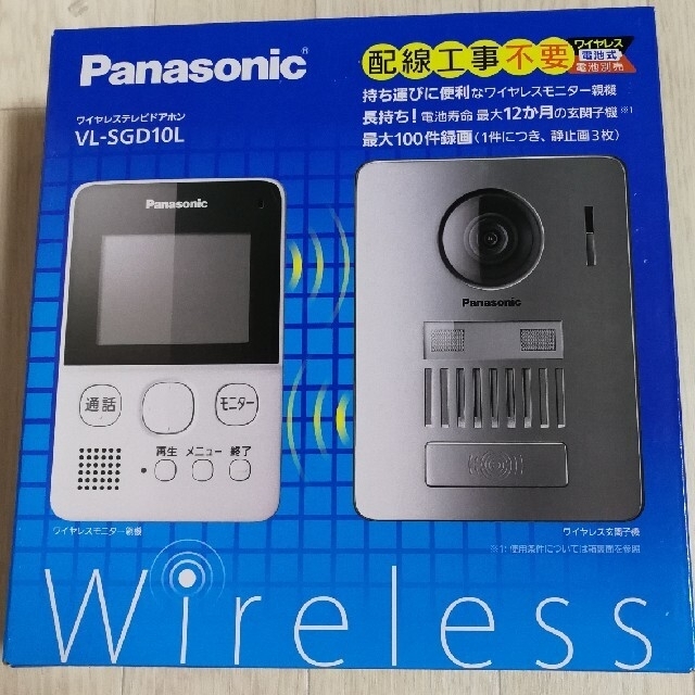 Panasonic パナソニック ワイヤレステレビドアホン VL-SGD10Lの通販 by Leo's shop｜パナソニックならラクマ