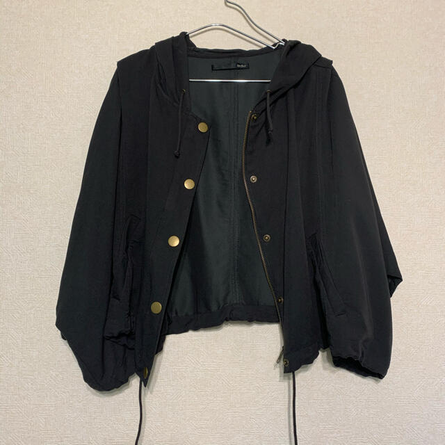 heather(ヘザー)の美品✰heather✰ヘザー✰黒アウター✰  レディースのジャケット/アウター(ブルゾン)の商品写真