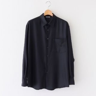 コモリ(COMOLI)のタグ付き SUPER LIGHT WOOL SHIRTS black 3(シャツ)