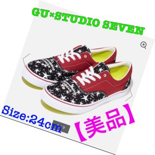 ジーユー(GU)のGU×STUDIO SEVEN◆スニーカースリッポン◆Size:24cm(スニーカー)