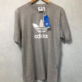 アディダス(adidas)の新品　adidas アディダス Tシャツ　グレー　ロゴtシャツ(Tシャツ/カットソー(半袖/袖なし))