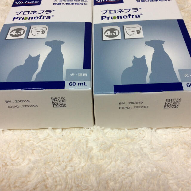 プロネフラ 腎臓犬猫健康補助食品 新品、未開封 60ml×2個 その他のペット用品(その他)の商品写真