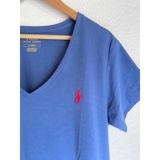 ポロラルフローレン(POLO RALPH LAUREN)の【4/25までGW前限定値下げ】美品　ラルフローレン  ＶネックTシャツ(Tシャツ(半袖/袖なし))