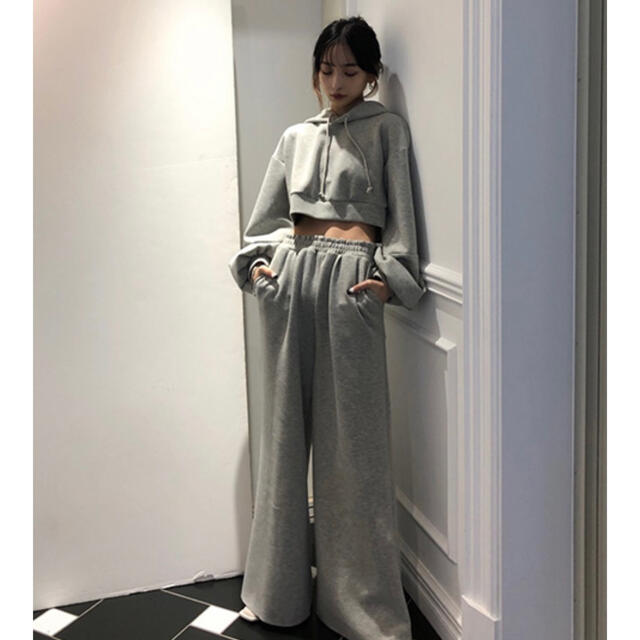 MELT THE LADY ガールズボディスウェットセットアップ グレー - トップス MELT THE LADY ガールズボディスウェットセットアップ グレー - トップス