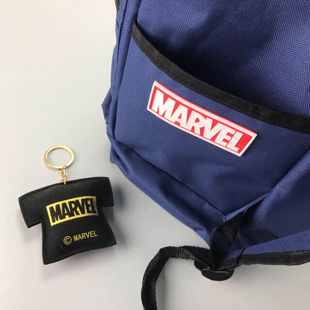 MARVEL - marvel ロゴプレートリュック ネイビーの通販 by すぱ