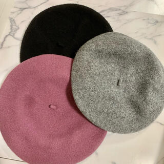 レディース ベレー帽 3カラーset(ハンチング/ベレー帽)