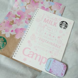 スターバックスコーヒー(Starbucks Coffee)のスターバックスsakura2021キャンパスリングノート＋アフターコーヒーミント(ノート/メモ帳/ふせん)