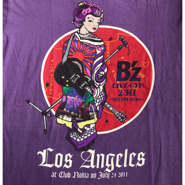 B'z Tシャツ レア 2011 ロサンゼルス long time no see エンタメ/ホビーのタレントグッズ(ミュージシャン)の商品写真