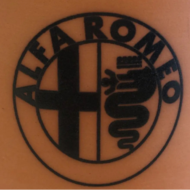 Alfa Romeo(アルファロメオ)のレア　アルファロメオ　素焼きワインクーラー　非売品 エンタメ/ホビーのコレクション(ノベルティグッズ)の商品写真