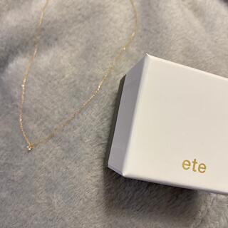 ete - K10 レイヤー ダイヤモンド ネックレスの通販 by HARS｜エテ