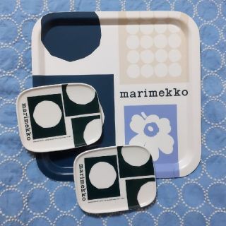 マリメッコ(marimekko)のmarimekko トレイ&プレート 3点セット(テーブル用品)