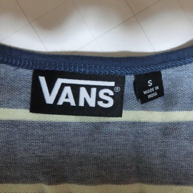 VANS(ヴァンズ)のアメカジ【Vans】シンプルボーダー柄ロゴ刺繍入りタンクTOP US S メンズのトップス(タンクトップ)の商品写真