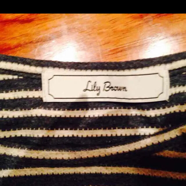 Lily Brown(リリーブラウン)のlily brown♡リリーブラウン ボーダートップス レディースのトップス(カットソー(長袖/七分))の商品写真