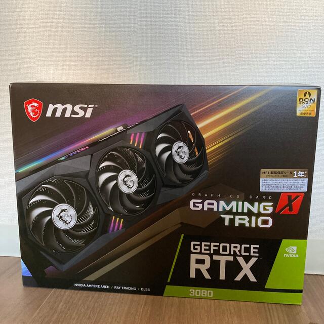 スマホ/家電/カメラMSI  GeForce RTX 3080 GAMING X TRIO 10G