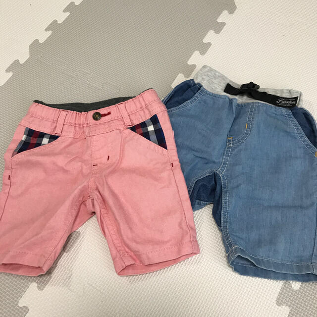 半ズボン　2枚セット　90 キッズ/ベビー/マタニティのキッズ服男の子用(90cm~)(パンツ/スパッツ)の商品写真