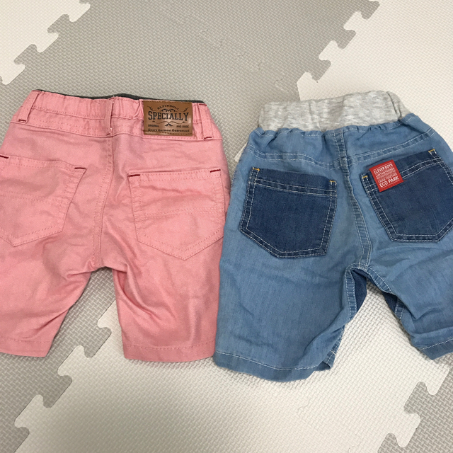 半ズボン　2枚セット　90 キッズ/ベビー/マタニティのキッズ服男の子用(90cm~)(パンツ/スパッツ)の商品写真