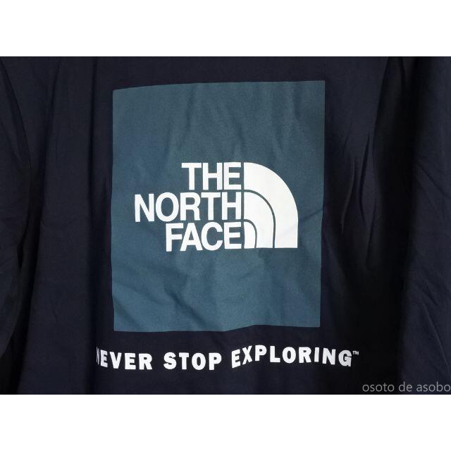 THE NORTH FACE(ザノースフェイス)の★ ノースフェイス スクエアロゴ 長袖Tシャツ USメンズM ダークネイビー メンズのトップス(Tシャツ/カットソー(七分/長袖))の商品写真