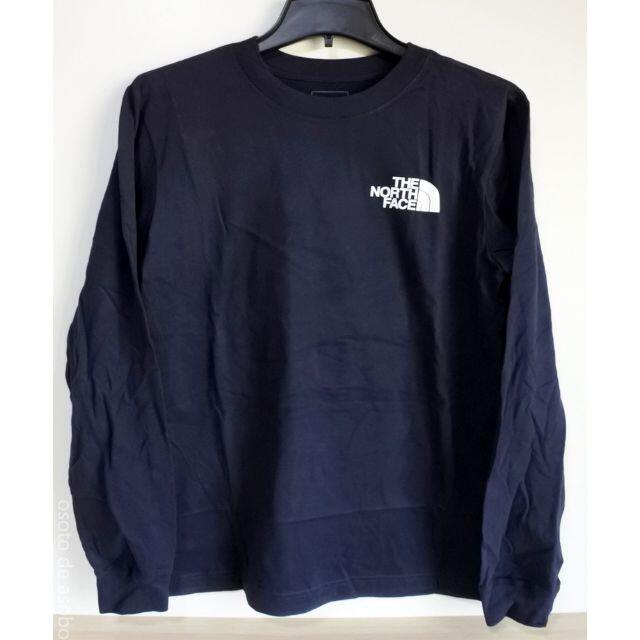 THE NORTH FACE(ザノースフェイス)の★ ノースフェイス スクエアロゴ 長袖Tシャツ USメンズM ダークネイビー メンズのトップス(Tシャツ/カットソー(七分/長袖))の商品写真