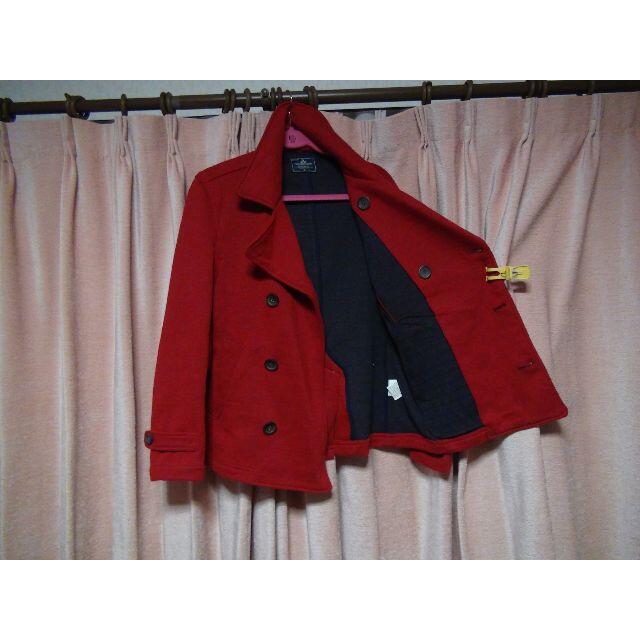 grn(ジーアールエヌ)のgrnのピーコート赤（M)！。 メンズのジャケット/アウター(ピーコート)の商品写真