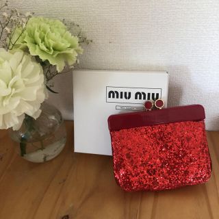 ミュウミュウ(miumiu)のmiu miu  ポーチ コインケース がま口(コインケース)