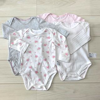 ユニクロ(UNIQLO)のUNIQLO 80㎝　長袖肌着　4枚セット(肌着/下着)