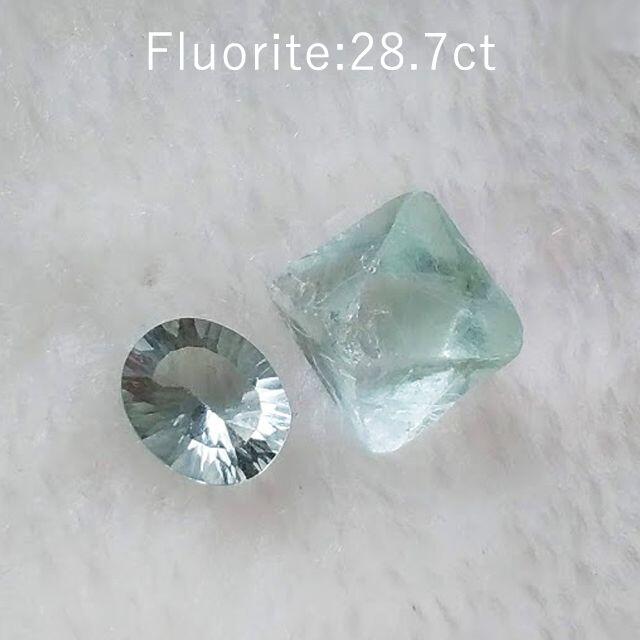 合計28.7ct★フローライト★鉱物標本＆ルースセット