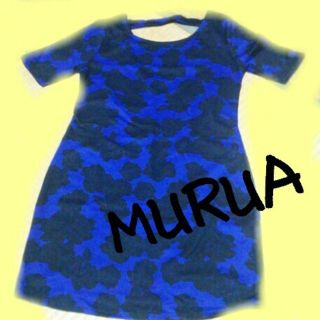 ムルーア(MURUA)のMURUA バラ柄ワンピ(ミニワンピース)