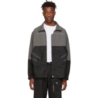 KIKO KOSTADINOV キココスタディノフ ジャケット 直販入荷 48 kiko kostadinov キコ コスタディノフ スタジャン 袖レザー スタジャン