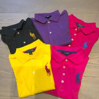 ポロラルフローレン(POLO RALPH LAUREN)の☆お値下げ☆ポロラルフローレン　長袖ポロシャツ　5点セット　女の子　120(ブラウス)