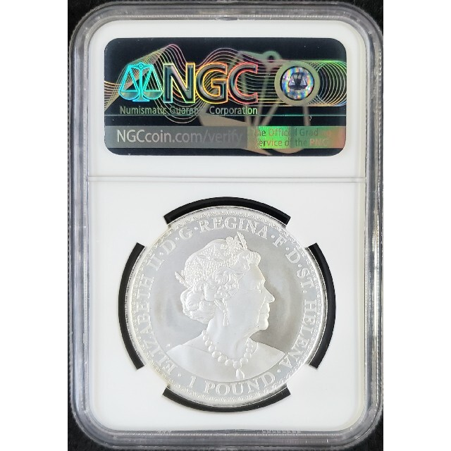 2020 ウナとライオン セントヘレナ 銀貨 MS70 エンタメ/ホビーの美術品/アンティーク(貨幣)の商品写真