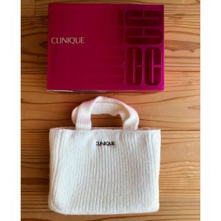 クリニーク(CLINIQUE)のクリニークのニットバッグ(ハンドバッグ)