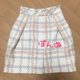 ウィルセレクション(WILLSELECTION)のWILLSELECTION/ウィルセレクション*ビッグ千鳥チェックスカート(ひざ丈スカート)