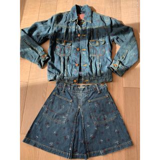 ヒステリックグラマー(HYSTERIC GLAMOUR)の【値下げ】2000年頃ヒステリックグラマー⭐︎デニムジャケット・デニムスカート(Gジャン/デニムジャケット)