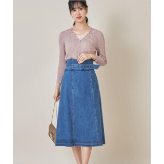 トッコ(tocco)の完売　新品　トッコクローゼット　サスペンダー付き2WAYデニムスカート(ロングスカート)